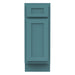 12" Single Right Offset Vanity Base Cabinet, Solid Wood Perfect Small Bathroom Side Storage Cabinet - HomeBeyond