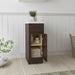 12" Single Right Offset Vanity Base Cabinet, Solid Wood Perfect Small Bathroom Side Storage Cabinet - HomeBeyond