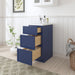 15" Birch Plywood Freestanding Single Base 3 Drawers Storage Cabinet - HomeBeyond