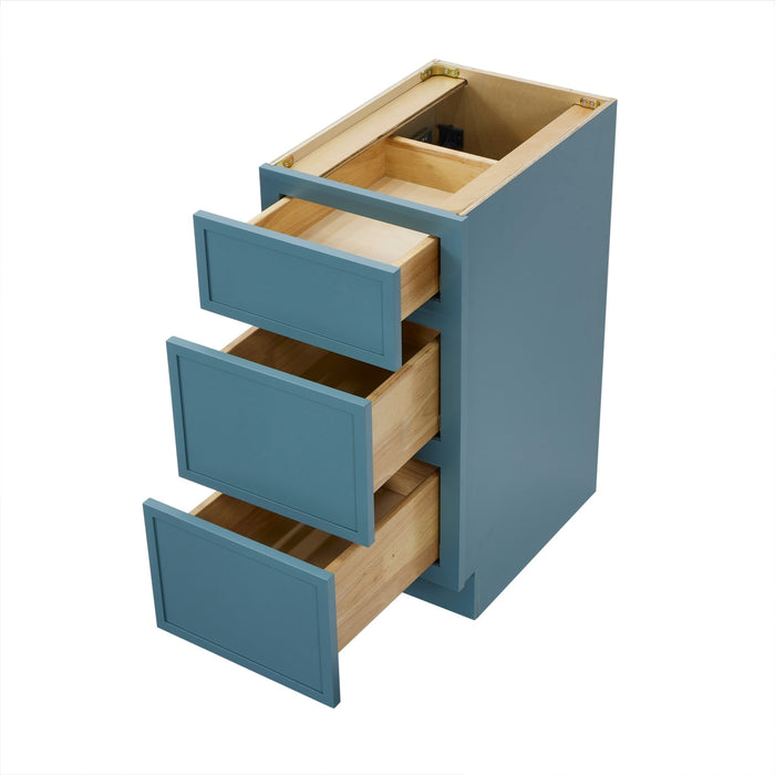 15" Birch Plywood Freestanding Single Base 3 Drawers Storage Cabinet - HomeBeyond
