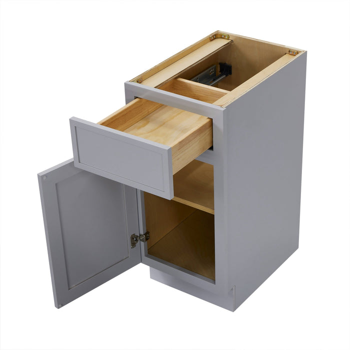 15" Birch Plywood Freestanding Single Base Storage Cabinet - HomeBeyond