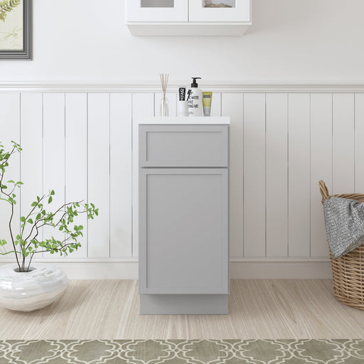 15" Birch Plywood Freestanding Single Base Storage Cabinet - HomeBeyond