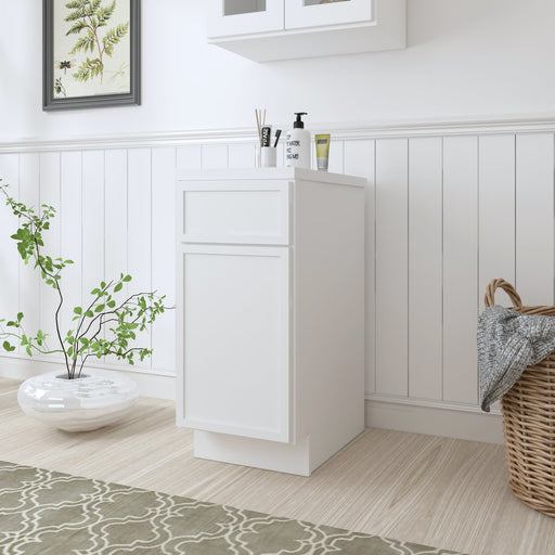 15" Birch Plywood Freestanding Single Base Storage Cabinet - HomeBeyond
