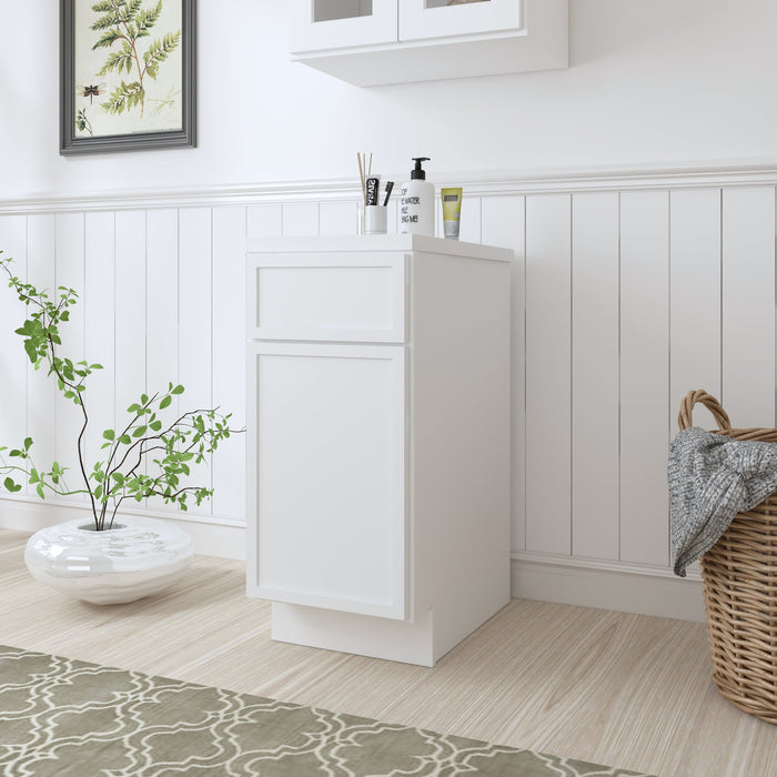 15" Birch Plywood Freestanding Single Base Storage Cabinet - HomeBeyond