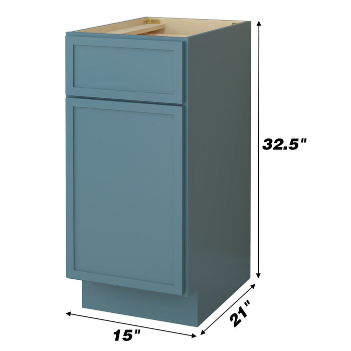 15" Birch Plywood Freestanding Single Base Storage Cabinet - HomeBeyond