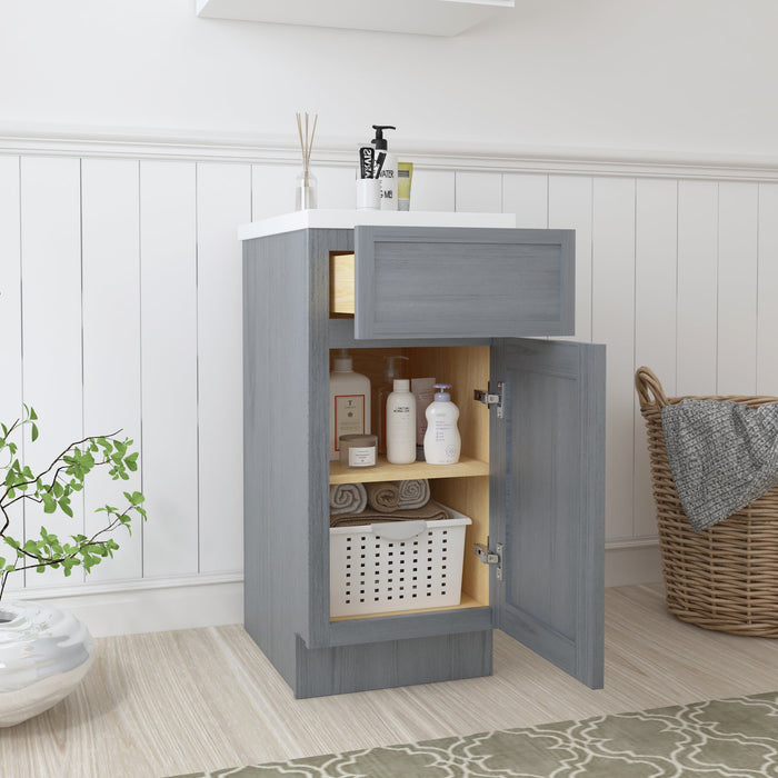 15" Birch Plywood Freestanding Single Base Storage Cabinet - HomeBeyond