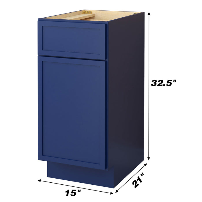 15" Birch Plywood Freestanding Single Base Storage Cabinet - HomeBeyond