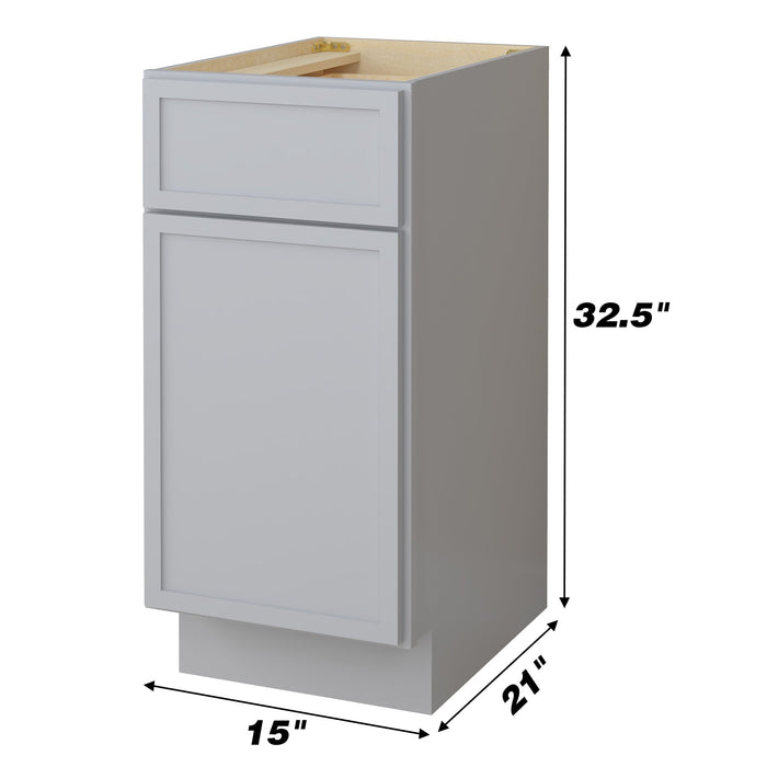 15" Birch Plywood Freestanding Single Base Storage Cabinet - HomeBeyond