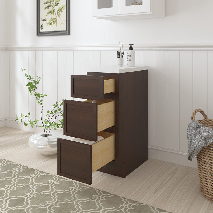15" Birch Plywood Freestanding Single Base Storage Cabinet - HomeBeyond
