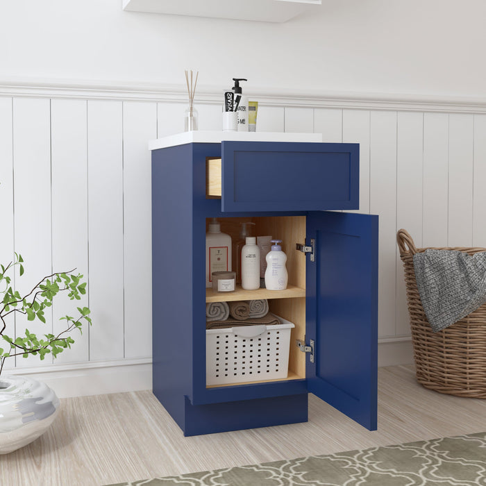 15" Birch Plywood Freestanding Single Base Storage Cabinet - HomeBeyond