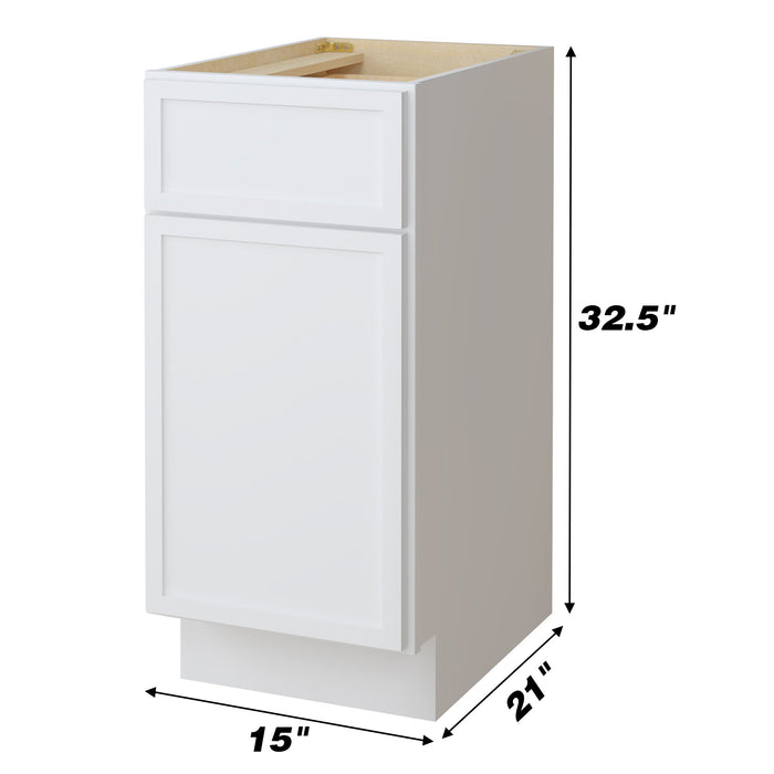 15" Birch Plywood Freestanding Single Base Storage Cabinet - HomeBeyond