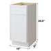 15" Birch Plywood Freestanding Single Base Storage Cabinet - HomeBeyond