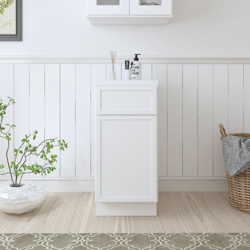 15" Birch Plywood Freestanding Single Base Storage Cabinet - HomeBeyond