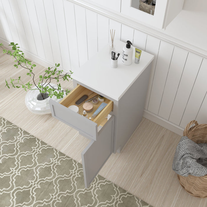 15" Birch Plywood Freestanding Single Base Storage Cabinet - HomeBeyond