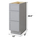 15" Birch Plywood Freestanding Single Base Storage Cabinet - HomeBeyond