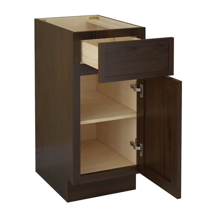 15" Birch Plywood Freestanding Single Base Storage Cabinet - HomeBeyond
