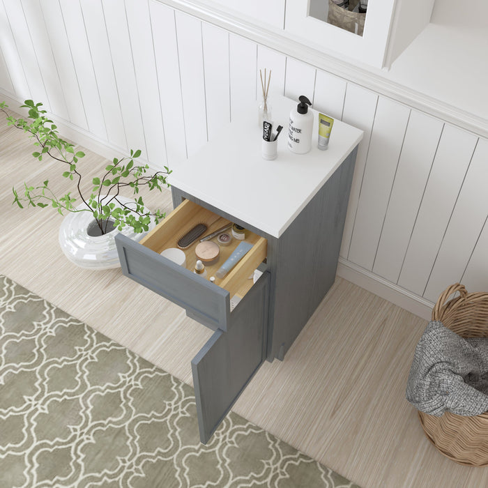 15" Birch Plywood Freestanding Single Base Storage Cabinet - HomeBeyond
