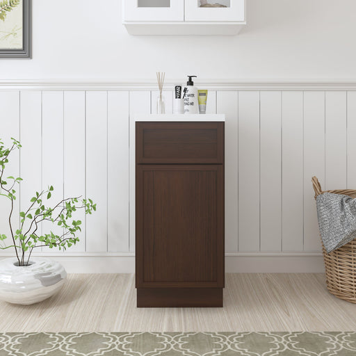 15" Birch Plywood Freestanding Single Base Storage Cabinet - HomeBeyond