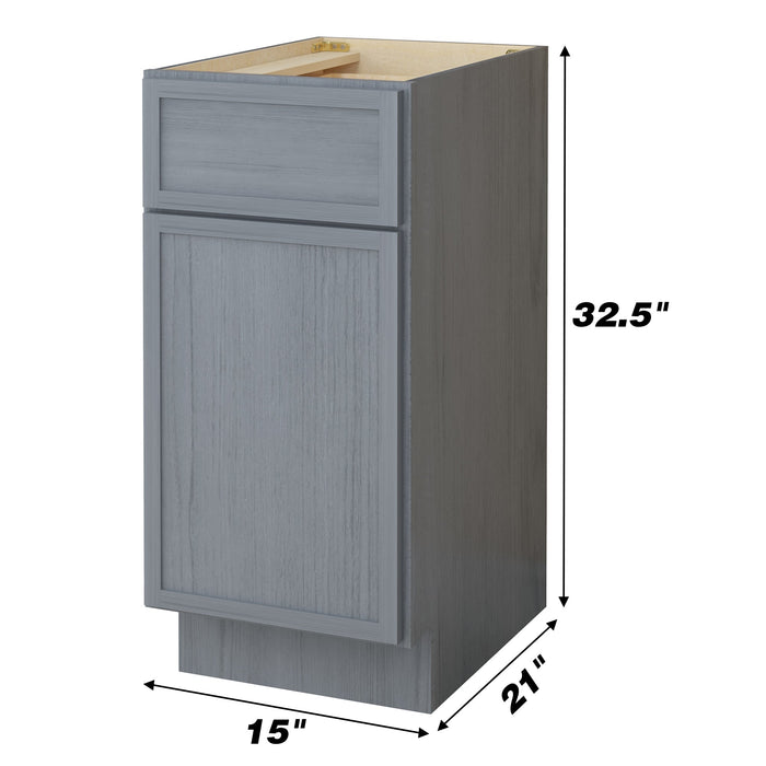 15" Birch Plywood Freestanding Single Base Storage Cabinet - HomeBeyond