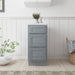 15" Single Bathroom Vanity Base Cabinet, Solid Wood Perfect Entryway Side Storage Cabinet Organizer with 3 Soft - Closing Drawers - HomeBeyond
