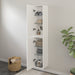16" x 63" x 12" Modern Wall-Mounted Bathroom Side Cabinet with LED Light – High-Gloss Storage Cabinet with 2 Soft-Closing Doors & Shelves VA6011WL - HomeBeyond