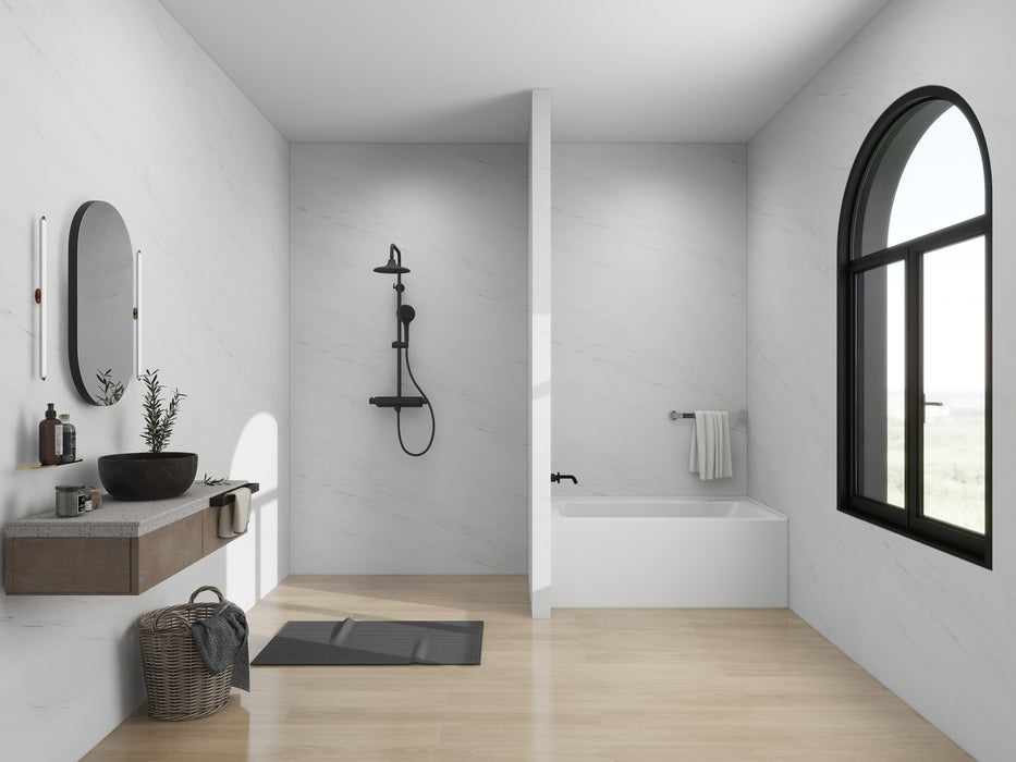 54" x 32" Alcove Soaking Acrylic Bathtub with 3 Side Tiling Flange