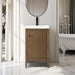 20" Single Sink Freestanding Bathroom Vanity with White Ceramic Top - HomeBeyond