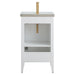 20" Single Sink Modern Freestanding Bathroom Vanity Set with Arabescato White Engineered Marble Top – Compact Storage Cabinet with Soft-Closing Door VA9020 - HomeBeyond