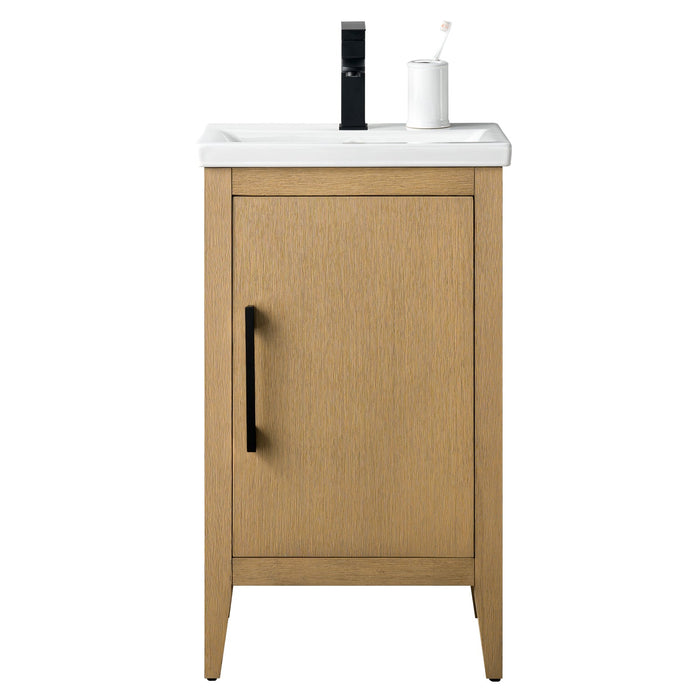 20" Single Sink Modern Freestanding Bathroom Vanity Set with Arabescato White Engineered Marble Top – Compact Storage Cabinet with Soft-Closing Door VA9020 - HomeBeyond