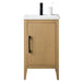 20" Single Sink Modern Freestanding Bathroom Vanity Set with Arabescato White Engineered Marble Top – Compact Storage Cabinet with Soft-Closing Door VA9020 - HomeBeyond