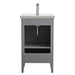 20" Single Sink Modern Freestanding Bathroom Vanity Set with Arabescato White Engineered Marble Top – Compact Storage Cabinet with Soft-Closing Door VA9020 - HomeBeyond