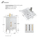20" Single Sink Modern Freestanding Bathroom Vanity Set with Arabescato White Engineered Marble Top – Compact Storage Cabinet with Soft-Closing Door VA9020 - HomeBeyond