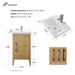 20" Single Sink Modern Freestanding Bathroom Vanity Set with Arabescato White Engineered Marble Top – Compact Storage Cabinet with Soft-Closing Door VA9020 - HomeBeyond