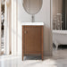20" Single Sink Modern Freestanding Solid Wood Bathroom Vanity Set with Engineered Marble Top – Compact Storage Cabinet with Soft-Closing Door VA9120 - HomeBeyond