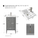 20" Single Sink Modern Freestanding Solid Wood Bathroom Vanity Set with Engineered Marble Top – Compact Storage Cabinet with Soft-Closing Door VA9120 - HomeBeyond