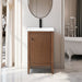 20" Single Sink Modern Freestanding Solid Wood Bathroom Vanity Set with Engineered Marble Top – Compact Storage Cabinet with Soft-Closing Door VA9120 - HomeBeyond