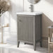 20" Single Sink Modern Freestanding Solid Wood Bathroom Vanity Set with Engineered Marble Top – Compact Storage Cabinet with Soft-Closing Door VA9120 - HomeBeyond