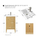 20" Single Sink Modern Freestanding Solid Wood Bathroom Vanity Set with Engineered Marble Top – Compact Storage Cabinet with Soft-Closing Door VA9120 - HomeBeyond