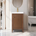 20" Single Sink Modern Freestanding Solid Wood Bathroom Vanity Set with Engineered Marble Top – Compact Storage Cabinet with Soft-Closing Door VA9120 - HomeBeyond