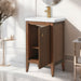 20" Single Sink Modern Freestanding Solid Wood Bathroom Vanity Set with Engineered Marble Top – Compact Storage Cabinet with Soft-Closing Door VA9120 - HomeBeyond