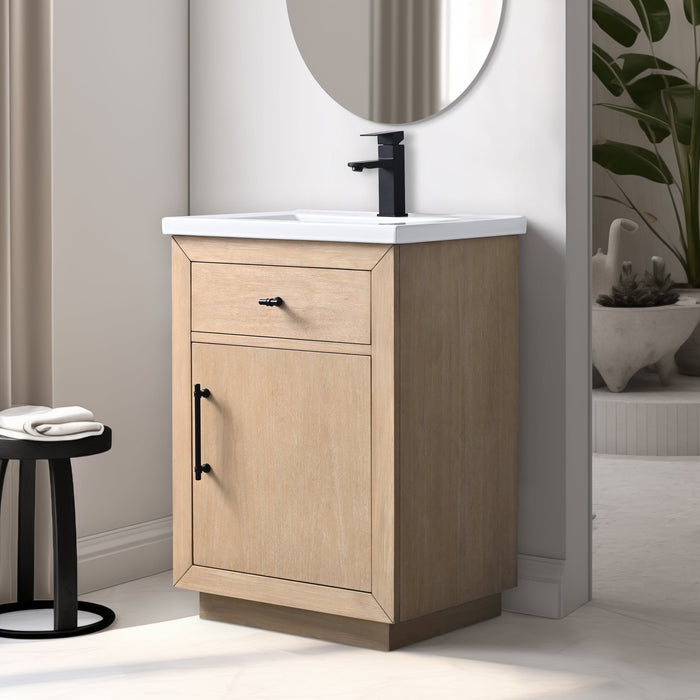 20"/24"/36"/42"/48"/60"/72" Bathroom Vanity with Sink and Top, With Soft Closing Doors - HomeBeyond