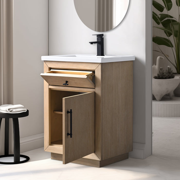 20"/24"/36"/42"/48"/60"/72" Bathroom Vanity with Sink and Top, With Soft Closing Doors - HomeBeyond