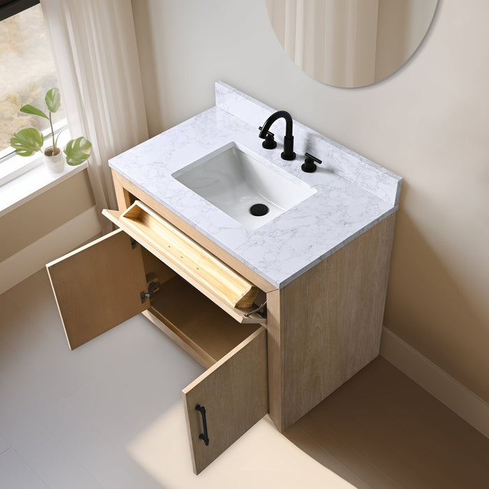 20"/24"/36"/42"/48"/60"/72" Bathroom Vanity with Sink and Top, With Soft Closing Doors - HomeBeyond