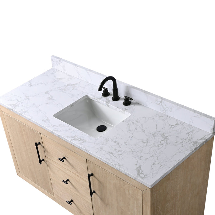 20"/24"/36"/42"/48"/60"/72" Bathroom Vanity with Sink and Top, With Soft Closing Doors - HomeBeyond