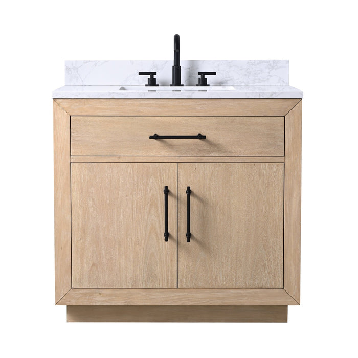 20"/24"/36"/42"/48"/60"/72" Bathroom Vanity with Sink and Top, With Soft Closing Doors - HomeBeyond