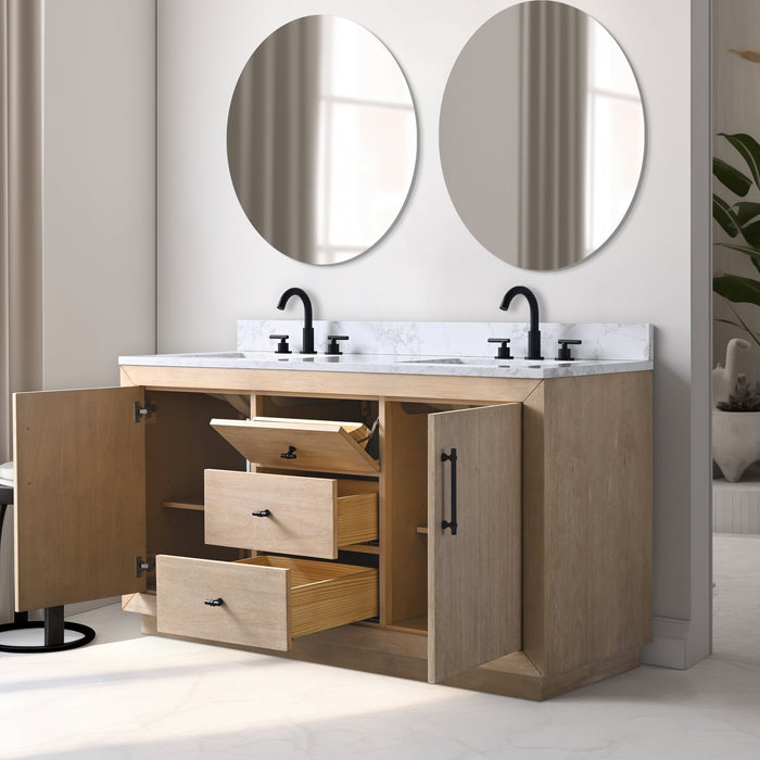 20"/24"/36"/42"/48"/60"/72" Bathroom Vanity with Sink and Top, With Soft Closing Doors - HomeBeyond