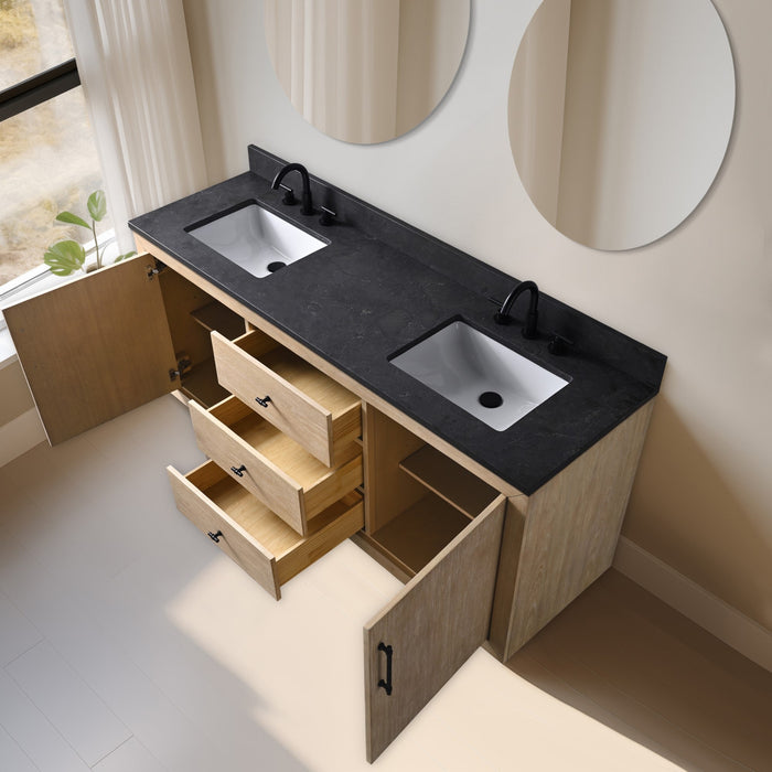 20"/24"/36"/42"/48"/60"/72" Bathroom Vanity with Sink and Top, With Soft Closing Doors - HomeBeyond