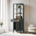 21 in. W x 17 in. D x 72 in. H Freestanding Cabinet for Bathroom and Living Room - HomeBeyond
