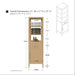 21" Modern Freestanding Bathroom Linen Tower Cabinet with Soft-Closing Door & Drawer VA90-LC - HomeBeyond