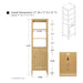 21" Modern Freestanding Bathroom Linen Tower Cabinet with Soft-Closing Door & Drawer VA91-LC - HomeBeyond